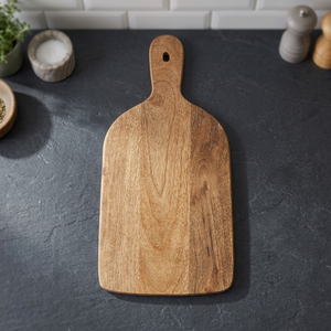 Planche à découper rectangulaire en bois, épaisseur 2,0 cm, manche de couteau en bois, gravure de logo personnalisé, écologique, durable, ustensiles de cuisine réutilisables - Product Image 2