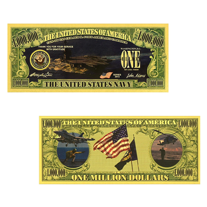 11-delige Amerikaanse vliegtuiggouden bankbiljettenset met één miljoen dollar ontwerp in 24K goud voor verzamelaars - Product Image 6