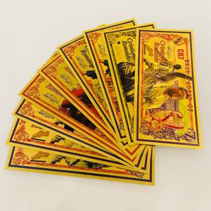 Weltfußballstars Cristiano Ronaldo und Messi 24K Vergoldete Folien-Banknote zur Erinnerung und Sammlung - Product Image 2