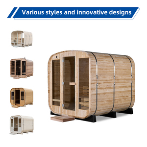 Nuova <span class=keywords><strong>Sauna</strong></span> a Cubo per Esterni in Legno di Cedro Rosso Canadese Puro per 3 Persone - Product Image 6