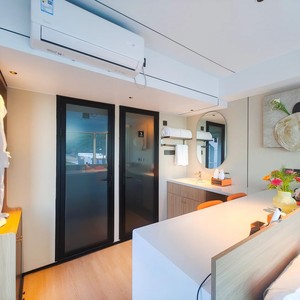 บ้านคอนเทนเนอร์ทรงสี่เหลี่ยมทันสมัย ใช้เป็นโรงแรมหรือห้องพักแบบพกพาสำหรับการพักผ่อนกลางแจ้ง - Product Image 2