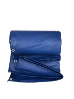Bâche en PVC laminée double face imperméable de couleur bleue de l'usine de bâches Xiangguang de Yiwu