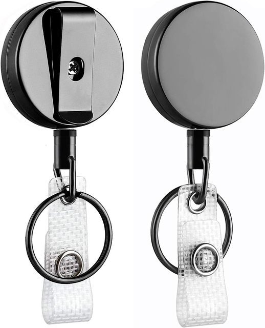 Bestom Heavy Duty Metal Retractable ID Badge Reel Bestom Retractable Badge Holder & Accessory