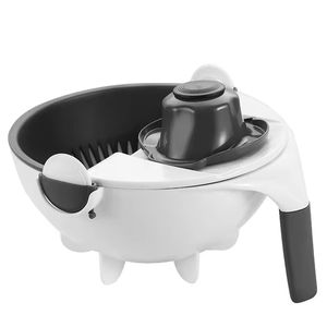 Rallador Multifuncional 9 en 1, Cortador, Rebanador, Triturador de Grado Alimenticio con Cesta, Picador de Frutas, Zanahorias, Cebollas, Papas y Verduras - Product Image 3