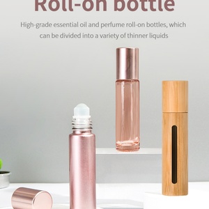 Bouteilles en verre à bille de 10 ml pour huiles essentielles et parfums, couleurs personnalisées - Product Image 5