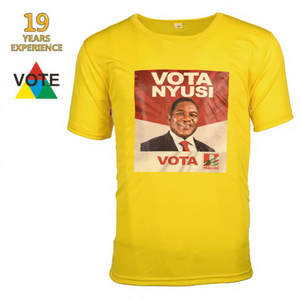Promotional Election White T-Shirts Custom Printed Blank Election Campaign Economical Custom T-Shirts Wholesale