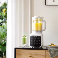 Blender électrique commercial automatique mini portable en verre pour la fabrication de lait de soja, blender multifonctionnel pour usage hôtelier