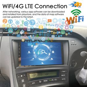 Radio para Auto con Android 13, Pantalla con IA y Control por Voz para Toyota Prius XW30 2009-2015, Reproductor Multimedia GPS, Navegación, CarPlay, Estéreo - Product Image 4