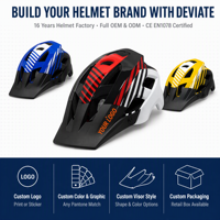 Casque de vélo de sport DEVIATE MTB PC/EPS pour hommes et femmes, 330 g, léger, options de couleurs personnalisées, modèle de vélo de route WX-006