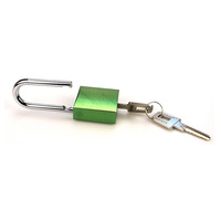 Cadenas de sécurité en aluminium coloré, cadenas rouge anodisé, cadenas solide avec clés