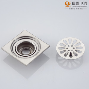 Drenaje de Piso Cuadrado de Acero Inoxidable Chenlu, Roscado de 3 Pulgadas, Fácil Instalación, Doble Propósito - Product Image 2