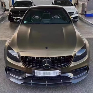 Pour <span class=keywords><strong>Mercedes</strong></span> <span class=keywords><strong>Benz</strong></span> AMG C63 W205 lèvre moyenne fibre de carbone de haute qualité flambant neuf Kits de carrosserie de mise à niveau rénovation pièce automobile lèvre moyenne - Product Image 5