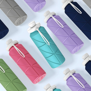 Bouteille d'eau créative en silicone, gourde de sport télescopique - Product Image 5