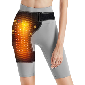 Massaggiatore USB LED con Vibrazione per Gambe, Cosce, Inguine e Fianchi, Cintura Riscaldante per Massaggio delle Articolazioni dell'Anca per Alleviare il Dolore Sciatico - Product Image 1