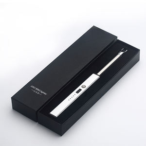 2025 élégant personnalisé plasma mince BBQ rechargeable cuisine portable bougie arc électrique USB briquet - Product Image 2