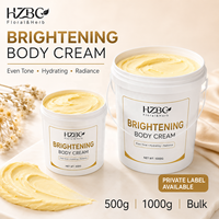Crème Corporelle Éclaircissante Marque Blanche 500g 1000g en Gros Hydratant Unifiant le Teint Anti-Taches Formule Personnalisée Fabricant OEM ODM