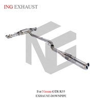 Système d'échappement Cat-Back Valvetronic en titane ING pour Nissan GT-R R35, pièces de tuning ultra-légères haute performance, vente en gros