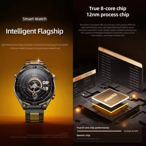 Smartwatch T7 4G Rete Completa Fotocamera AMOLED 128G Risposta Chiamate Pagamenti Direzione Qibla IP67 Touch HD - Product Image 2
