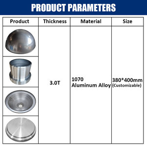 Service de fabrication de cônes de tournage et de laminage en alliage d'aluminium 1070 de haute précision, finition de surface de 0,1 m, épaisseur de 3,0 T - Product Image 4