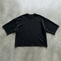T-shirts Homme Oversize Personnalisables avec Strass, T-shirt Homme Oversize Boxy pour la Gym, 100% Coton 260 g/m², T-shirt Homme Lourd
