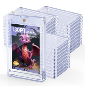 Hard Plastic Card Case - Clear Durable Storage for Trading Cards
