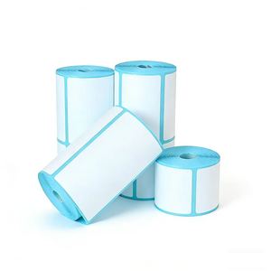Muestra Gratuita de Etiquetas Adhesivas de Papel Térmico Personalizadas en Blanco, Resistentes al Agua, de 2x1 y 4x2 Pulgadas, en Rollo, para Códigos de Barras - Product Image 1
