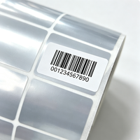 Rouleau d'étiquettes à code-barres résistantes à la déchirure, papier autocollant mat argenté imprimable et imperméable