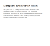 Sistema de Prueba Automática de Micrófonos ABTEC A2, Analizador de Audio, Sensibilidad, Respuesta de Frecuencia, Distorsión