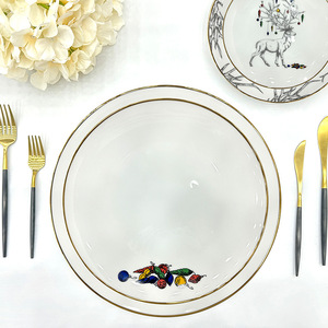 New Creative Christmas Dinnerware Sets <b>Portable</b> Reusable Ceramic Dish Tableware with Dishwasher Safe - Product Image 2