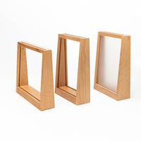 Lampe 3D à illusion avec cadre photo en bois Base de veilleuse pour la maison Lampe 3D à LED en bois massif Cadre photo en bois acrylique pour bricolage