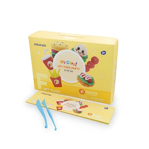 MIKATALE <b>Eid</b> Al-Fitr <b>Gift</b> Fast Food Party Theme Non-stick High-quality Lightweight Air Dry Educational Foaming Clay - Product Image 2