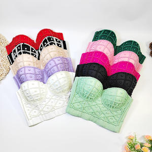 Top Corto Sexy con Schiena Scoperta e Ombelico Esposto, Bustier a Lisca di Pesce, Reggiseno Corsetto Dolce e Fresco per Donne - Product Image 2