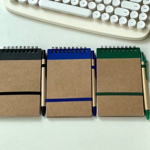 Libro de bobina de piel de vaca informal moderno hecho a medida, cuaderno de línea Horizontal Simple ecológico, diario de Estudiante grueso, diario 70 - Product Image 2