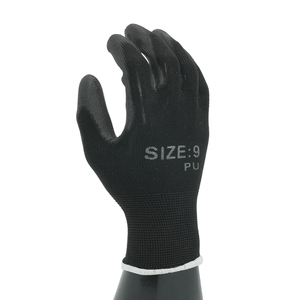 Gants de sécurité de travail ultra-légers en polyester avec revêtement en PU sur la paume - Product Image 4
