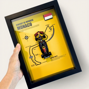 Modèle de voiture 3D moderne à l'échelle 1:43, blocs de construction décoratifs en plastique à suspendre au mur pour fond de canapé - Product Image 3