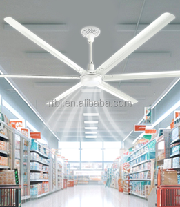 พัดลมเพดานอุตสาหกรรมเชิงพาณิชย์ขนาดใหญ่ ประหยัดพลังงาน HVLS พร้อมรีโมทคอนโทรล พร้อมจัดส่ง - Product Image 2