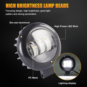 <span class=keywords><strong>Lada</strong></span> redondo cuadrado Led luz de trabajo Spot faro 5 pulgadas conducción luces antiniebla accesorios para auto para ATV <span class=keywords><strong>Lada</strong></span> <span class=keywords><strong>Niva</strong></span> todo terreno - Product Image 3