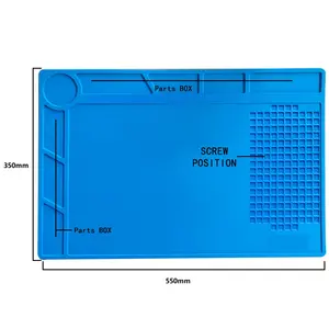 Heat Resistant Silicone Desk Mat BGA Soldering Insulation Platform Desk Pad  Mat For Mobile Phone Computer Repair Tool