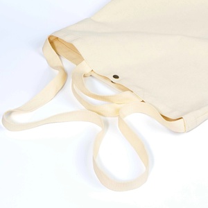 Sac fourre-tout en toile de coton personnalisé, portable, vierge, tendance, fabriqué aux États-Unis, avec boucle, pour femme, vente en gros - Product Image 2