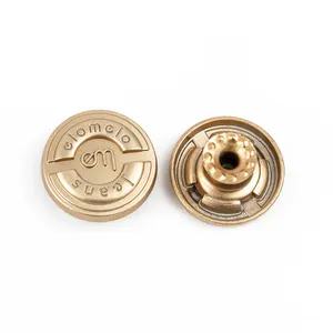 Accessori e rivetti di alta qualità da 17mm logo personalizzato zamak metal tack bottoni personalizzati bottoni in denim bottoni giacca per jeans