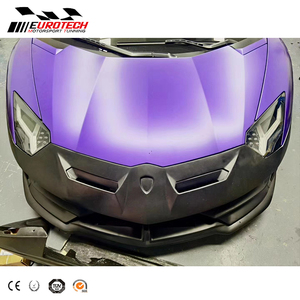 LP700 SVJ style body kit paraurti <span class=keywords><strong>anteriore</strong></span> paraurti posteriore baule spoiler <span class=keywords><strong>lunotto</strong></span> posteriore con vetro per Lambor LP700 720 2011y- - Product Image 1