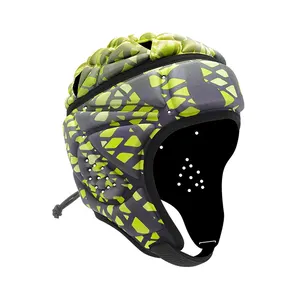 축구 골키퍼 헬멧 소프트 패딩 럭비 헤드 기어 보호 플래그 축구 헬멧 고품질 내구성 헬멧