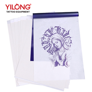 Yilong 50 feuilles de papier transfert triple couche pour tatouage permanent, accessoires, logo personnalisé, emballé en boîte, provenant du Zhejiang - Product Image 1