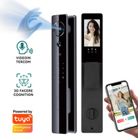 Cerradura Inteligente de Alta Seguridad con Cilindro de Grado B, Reconocimiento Facial 3D, WiFi, Cámara HD 1080P, Anti-Robo, Biométrica de Venas de la Palma, Nube
