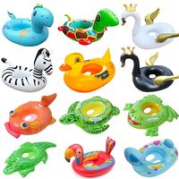 Bouée gonflable en PVC en forme de requin pour enfants, siège flottant à chevaucher pour tout-petits, idéale pour la plage en été