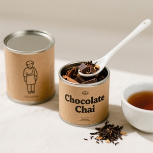 Envases de Alimentos Herméticos Reciclables Personalizados con Revestimiento de Papel de Aluminio, Tubos de Cartón Redondos con Tapa Fácil de Abrir - Product Image 1