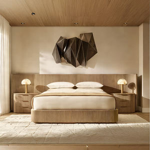 Mesa de Cabeceira Vintage Francesa Byron em Madeira Sólida Europeia para Quarto Luxuoso, Móvel de Casa RH - Product Image 4