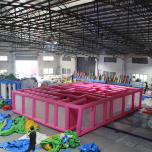 Laberinto de <span class=keywords><strong>casa</strong></span> embrujada inflable comercial, sala de <span class=keywords><strong>Escape</strong></span> grande, Curso de juego de etiqueta de laberinto de impresión completa para juego de Halloween al aire libre - Product Image 6