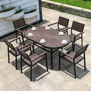 <span class=keywords><strong>Mesa</strong></span> de Jardín de Bajo Pedido Mínimo, Muebles de <span class=keywords><strong>Terraza</strong></span> para Exteriores, <span class=keywords><strong>Mesa</strong></span> de Comedor de Madera Plástica para Ocio - Product Image 5