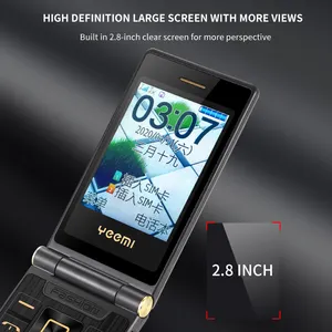 folding antenna mobile with push button rugged in india foldable phone 4 simcard